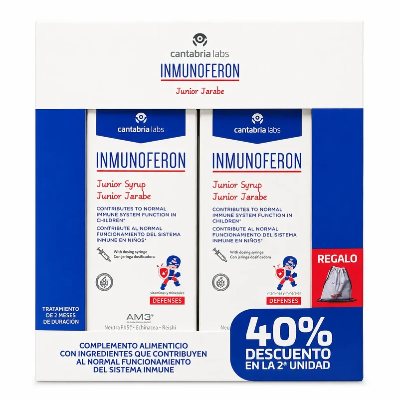 Inmunoferon Defensas Pack Duplo Junior Syrup 150 Ml
