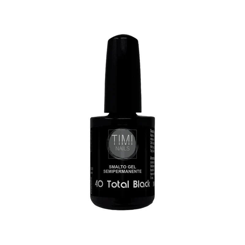 TN Smalto Gel Semipermanente nr. 40 Total Black 14 ml.