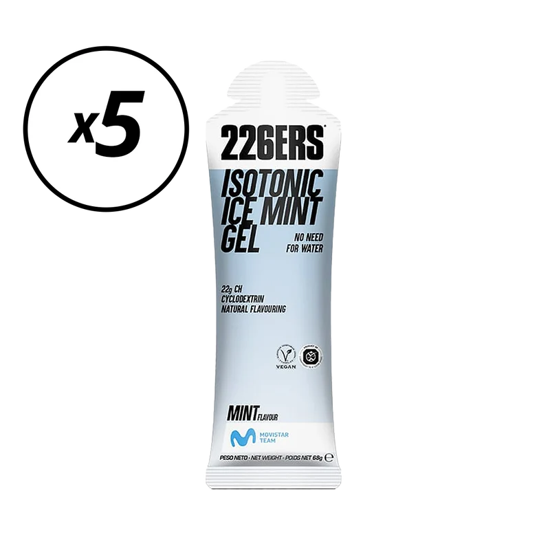 Lotto da 5 Gel Energetici 226ERS ISOTONIC (68G) Menta DLUO Scaduta
