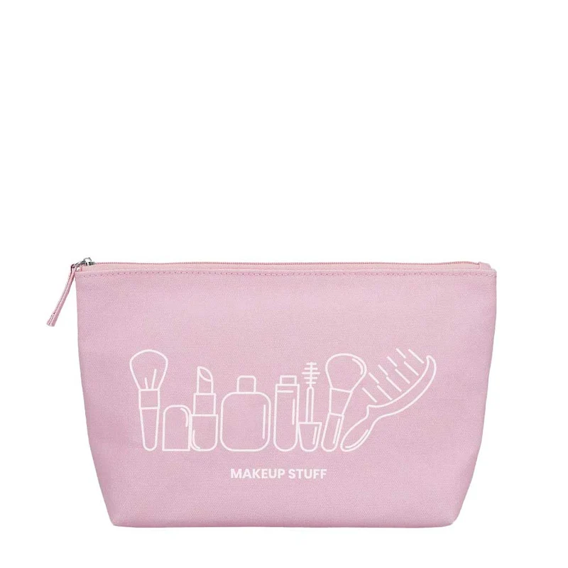 ilū Cotton Beauty Bag Pink - pochette porta trucchi