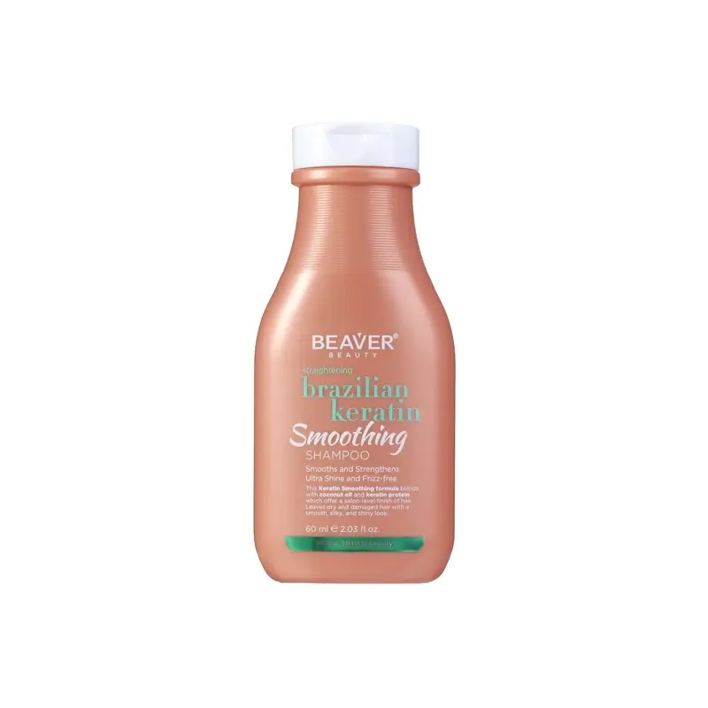 Beaver Minitalla Brazilian Keratin Smoothing Shampoo , 60 ml