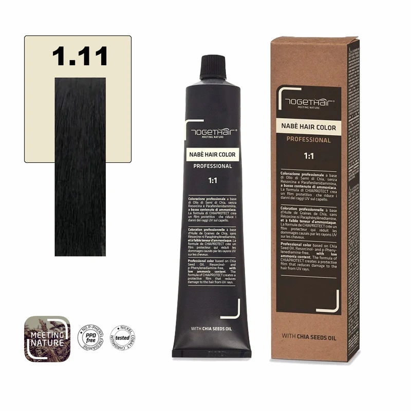 Nabe’ Hair Color nr. 1.11 Nero Blu Togethair 100 ml