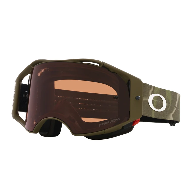 Maschera OAKLEY AIRBRAKE MTB Dark Brush Camo Schermo Prizm MX Bronze