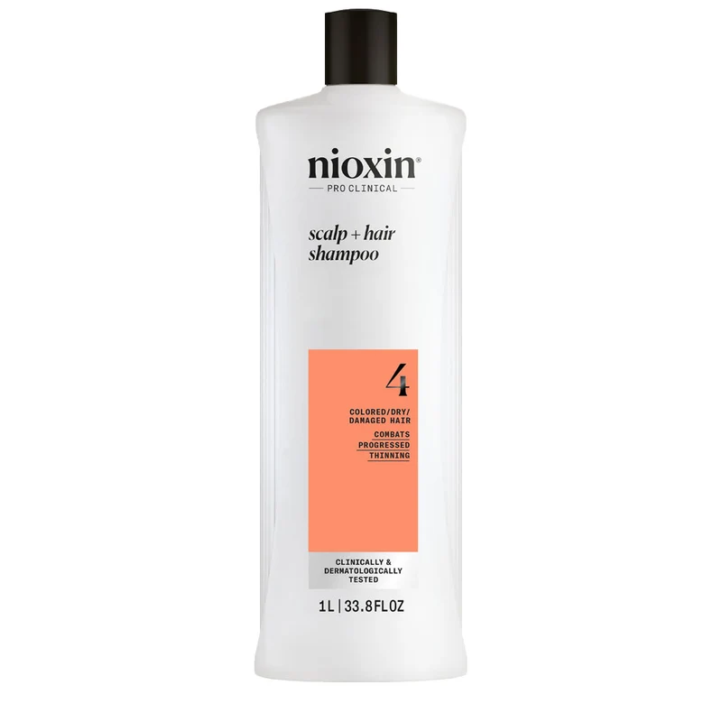 Nioxin Sistema 4 Scalp + Hair Shampoo 1000ml - shampoo fortificante capelli danneggiati