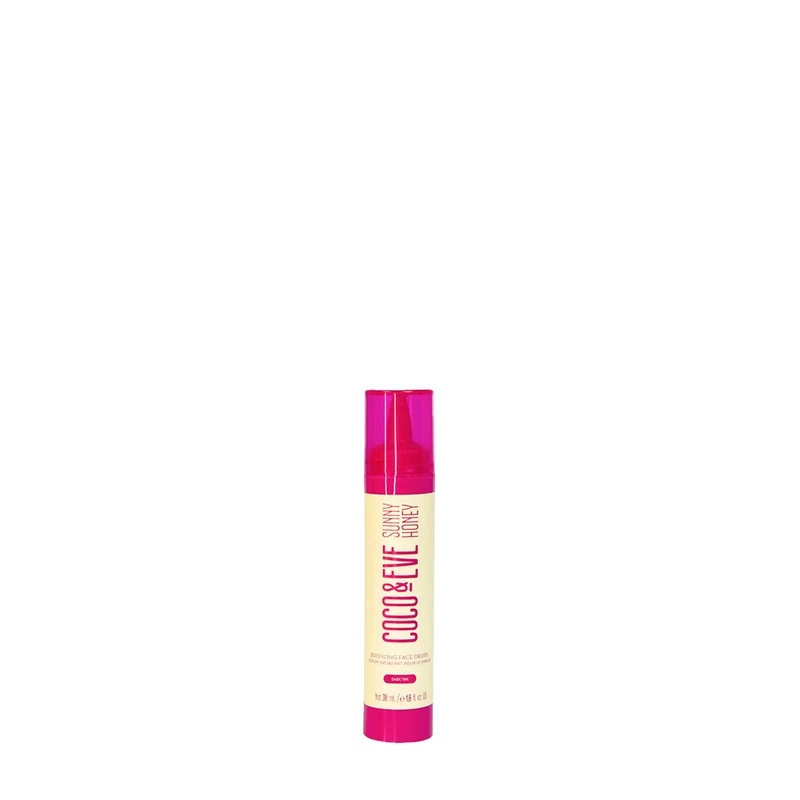 Coco & Eve Sunny Honey Bronzing Face Drops Dark Tan 30ml - gocce autoabbronzanti viso