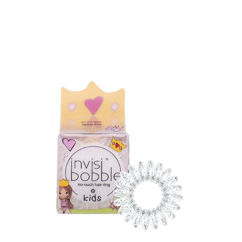 Invisibobble Kids Princess Sparkle 3pz - elastico a spirale per bambini con glitter