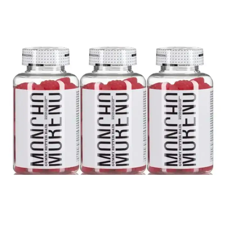 Moncho Moreno Gummys Better Hair, Pack 3 x 60 units