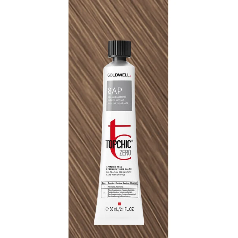 8AP Topchic Zero Cool Blondes Light Ash Pearl Blonde Tb 60ml - colorazione permanente senza ammoniaca