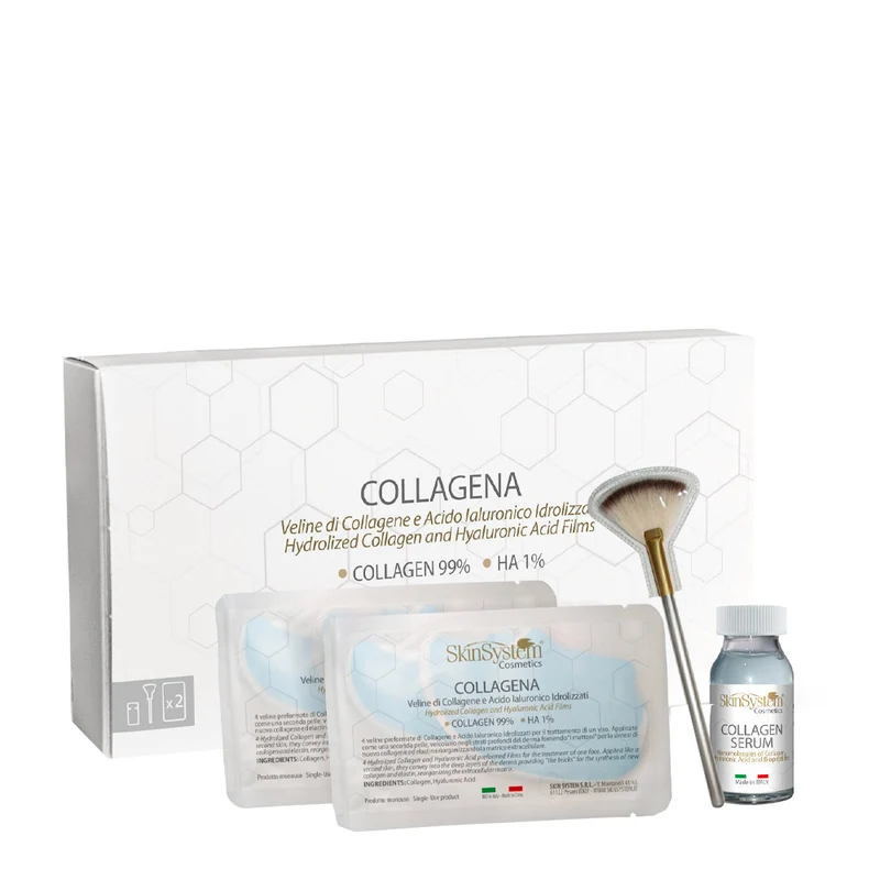 SkinSystem Collagena Hydrolized Collagen Hyaluronic Acid Films - veline di collagene e acido ialuronico