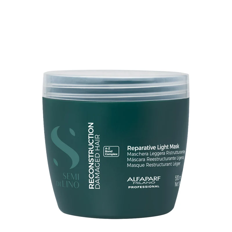 Alfaparf Milano Semi di Lino Reconstruction Reparative Light Mask 500ml - maschera ristrutturante capelli fini
