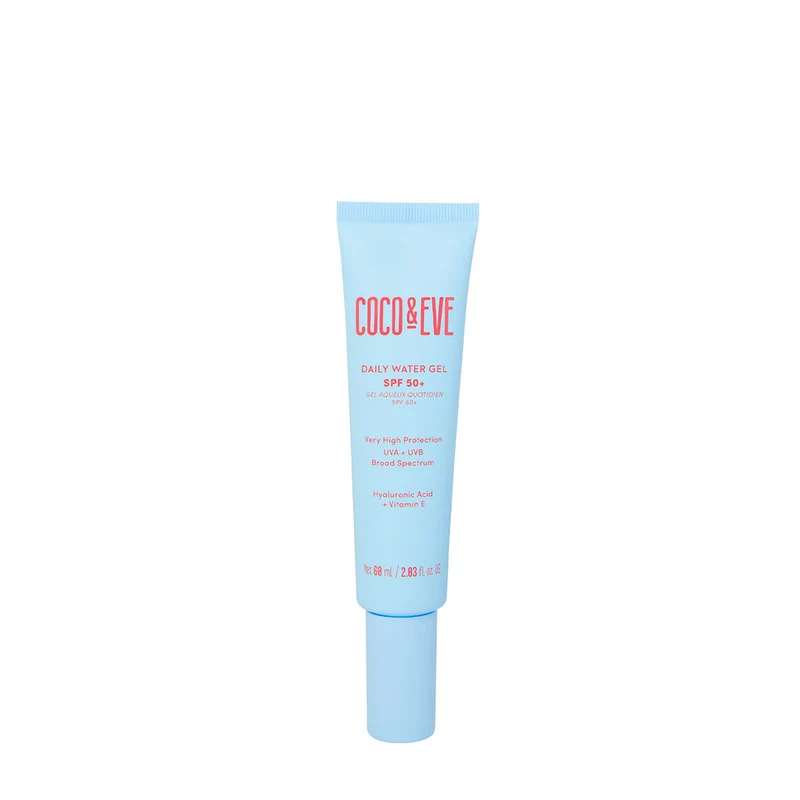 Coco & Eve Daily Watergel SPF50+ Sunscreen 60ml - protezione solare