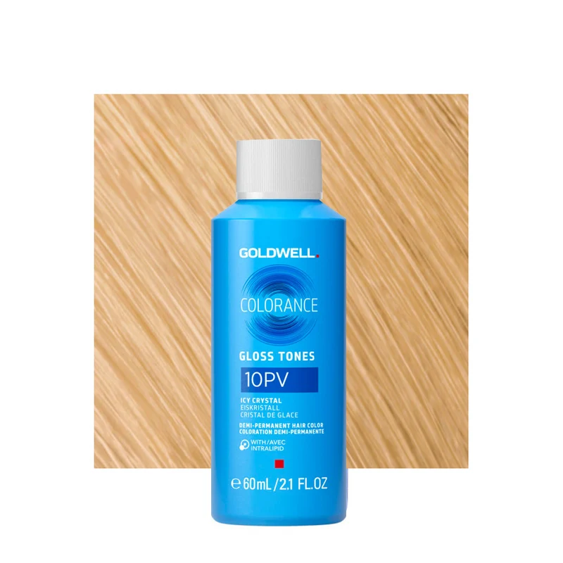 10PV Goldwell Colorance Gloss Tones Cool Blonde Icy Crystal 60ml - colorazione demi-permanente