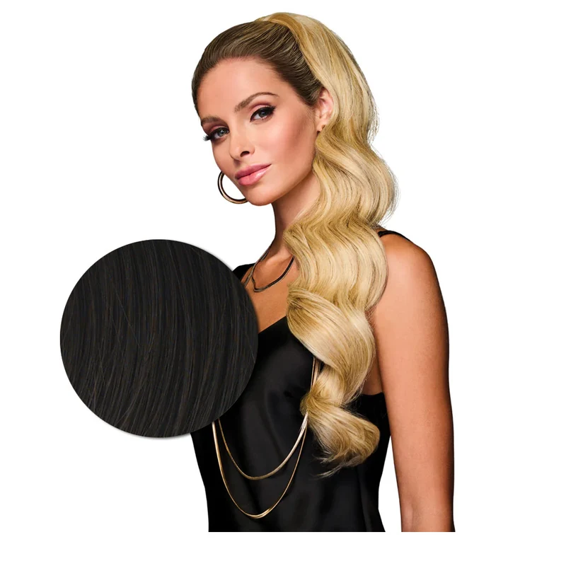 Hairdo Coda Mossa con Clip R4 Castano Scuro 69cm - coda mossa