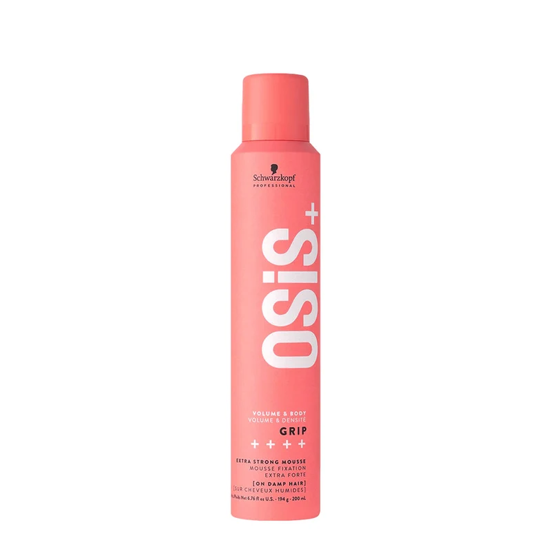 Schwarzkopf Osis Volume & Body Grip 200ml - mousse volumizzante fissaggio extra forte