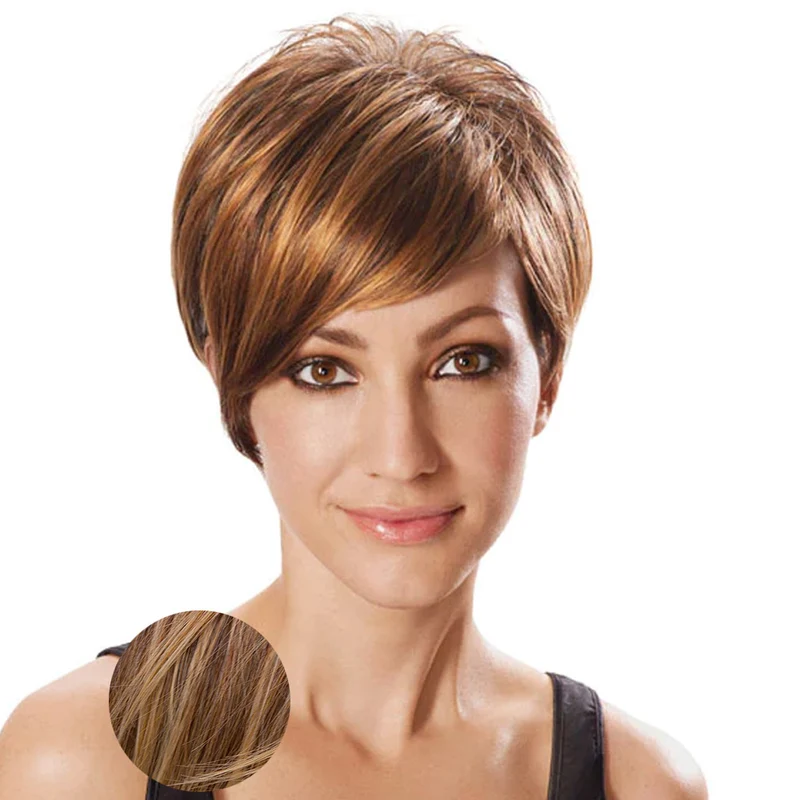 Hairdo Parrucca Angled Cut Biondo Rame Dorato