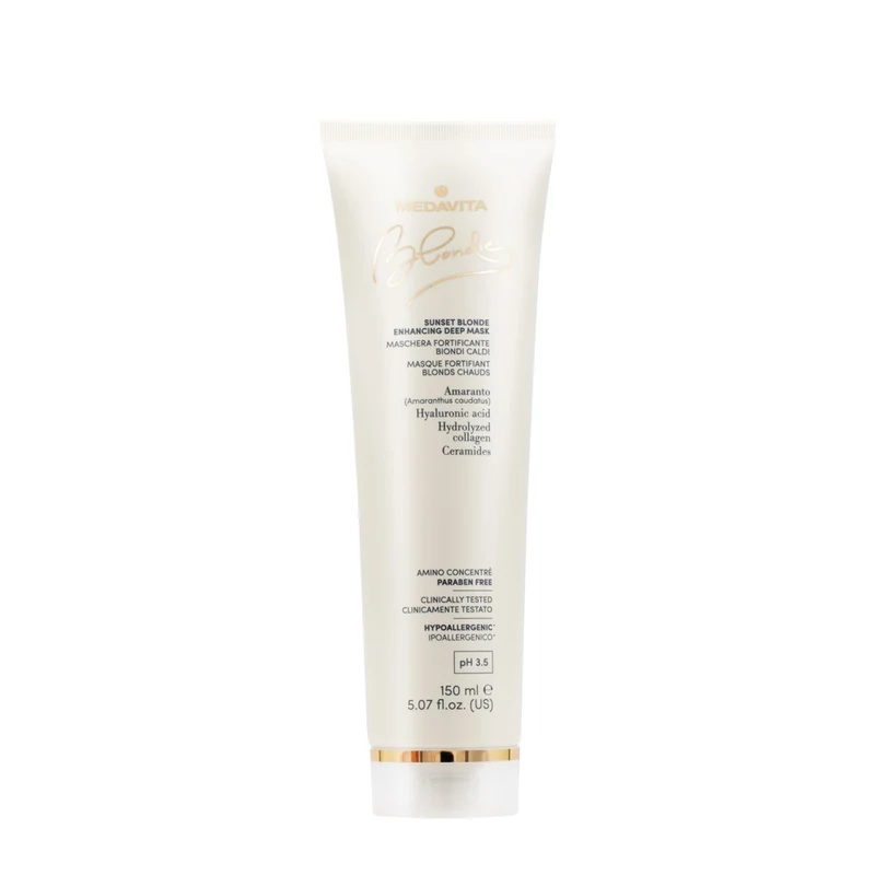 Medavita Blondie Sunset Blonde Enhancing Deep Mask 150ml - maschera riflessante biondi caldi