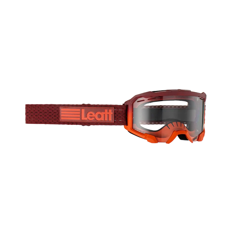 Maschera LEATT VELOCITY 4.0 MTB Arancione Schermo Trasparente