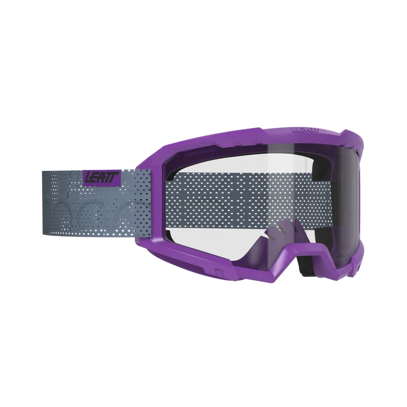 Maschera LEATT VIZION 2.0 MTB Viola Lente Trasparente