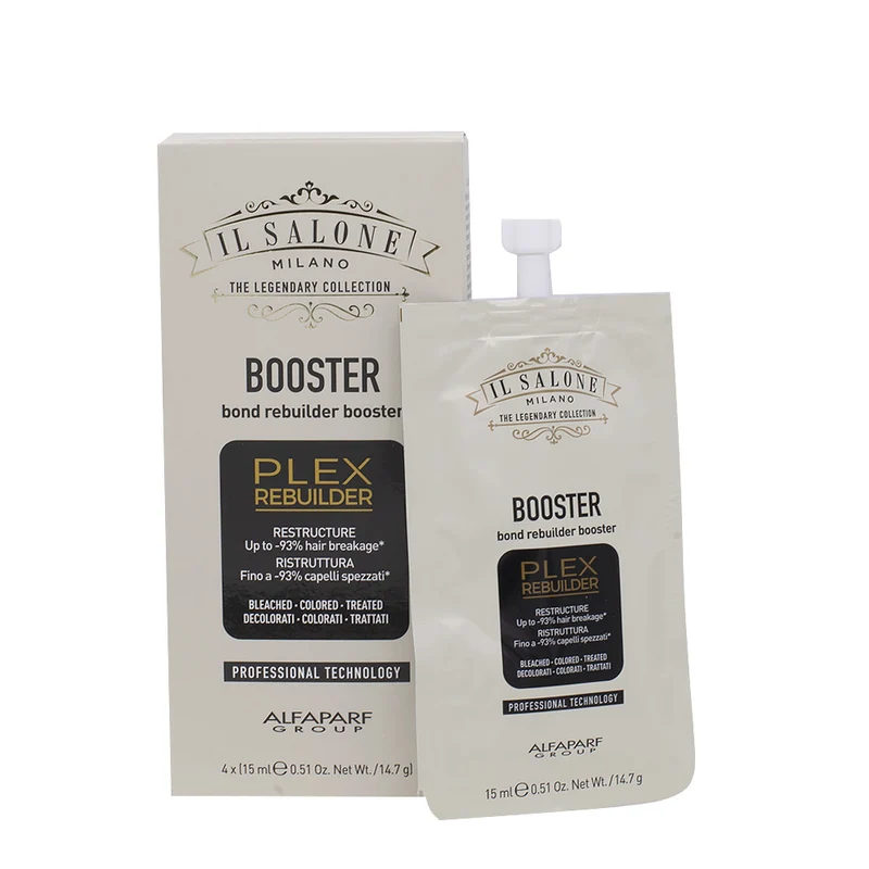 Alfaparf Milano Il Salone Plex Rebuilder Booster 4x15ml - siero ristrutturante per capelli rovinati