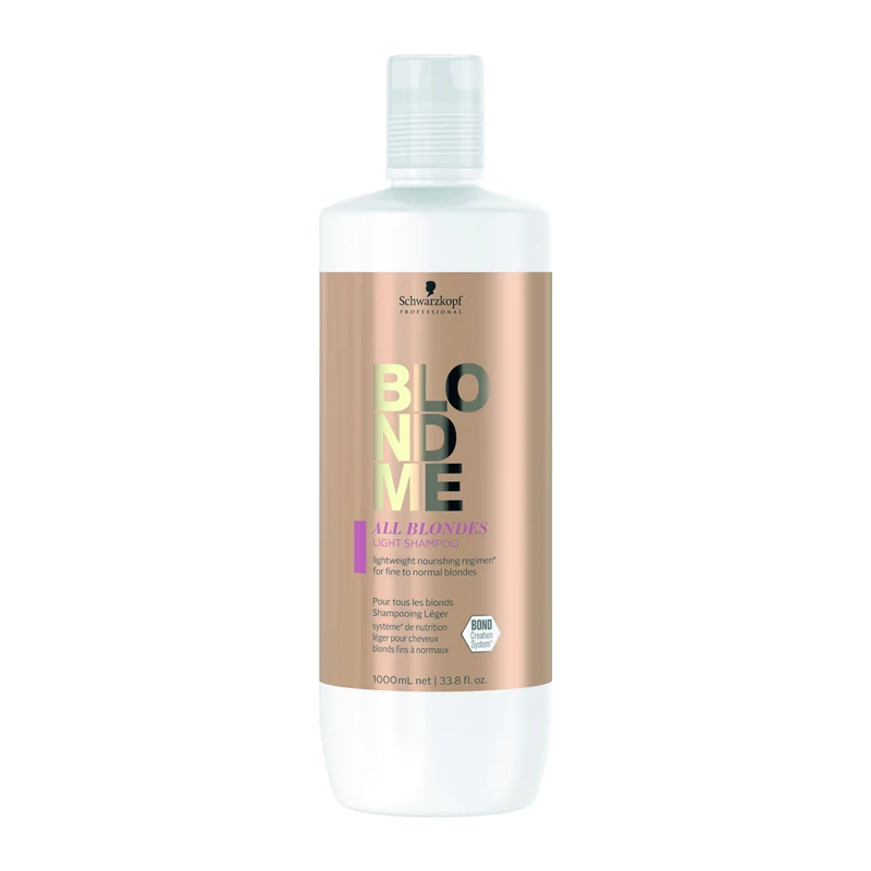 Schwarzkopf Blondme All Blondes Light Shampoo 1000ml - shampoo per capelli biondi fini