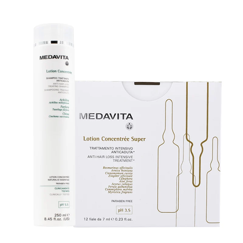 Medavita Cute Lotion Concentree Anti Hair Loss Shampoo 250ml e Vials 12x7ml