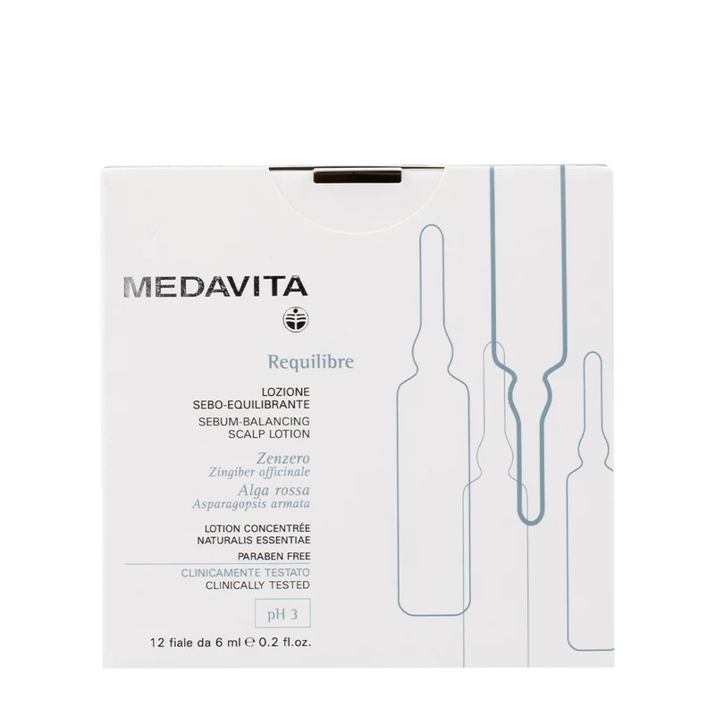 Medavita Cute Requilibre Sebum Balancing Scalp Lotion 12x6ml - lozione sebo-equilibrante pH 3