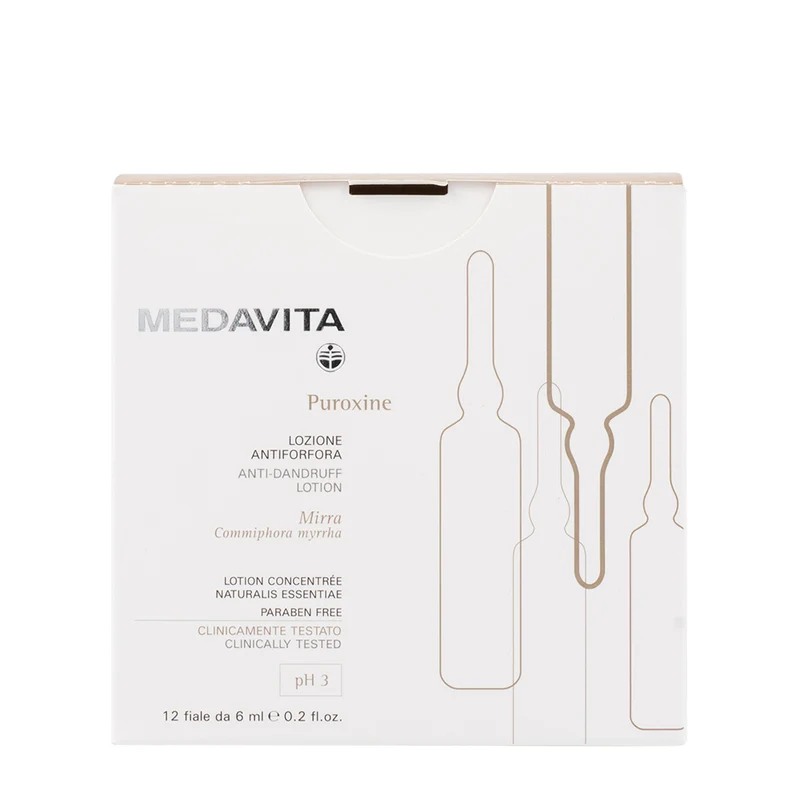 Medavita Cute Puroxine 12x6ml - lozione antiforfora pH 3