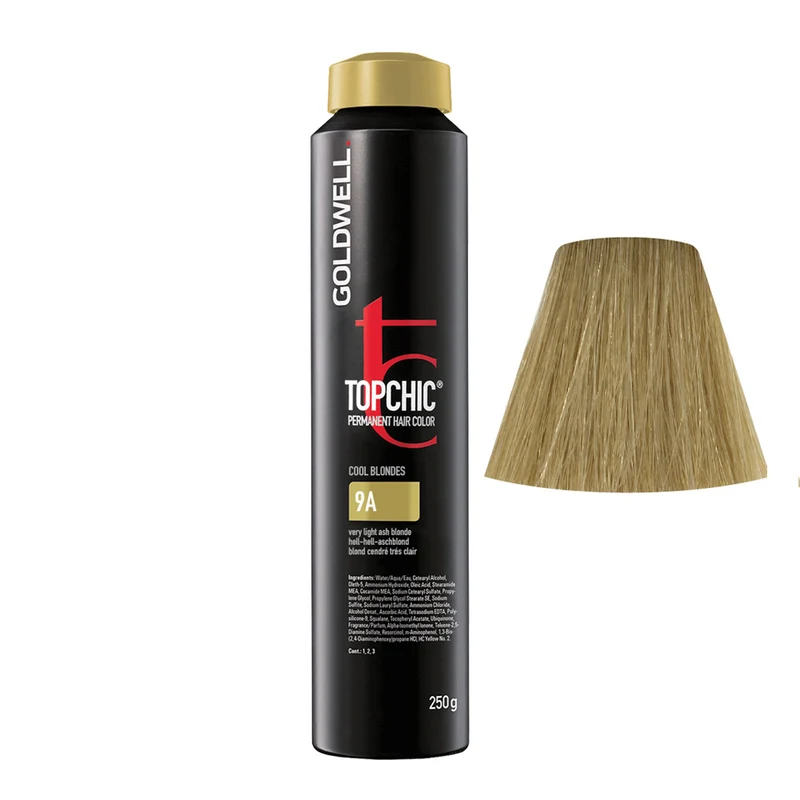 Goldwell Topchic Can 9A Light-Light-Ash Blonde 250gr - colore permanente in bombola