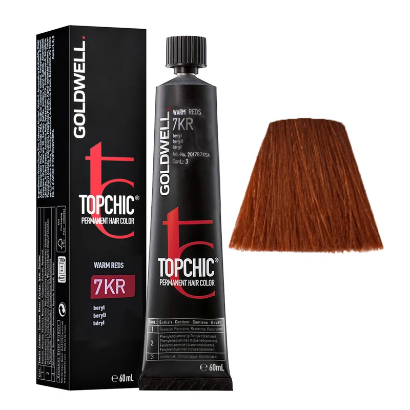 Goldwell Topchic Tube 7KR Beryl 60ml - colore permanente in tubo
