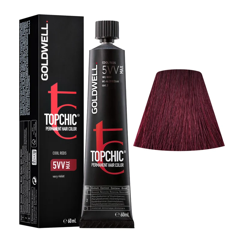 Goldwell Topchic Tube C5VV Max Very Violet 60ml - colore permanente in tubo