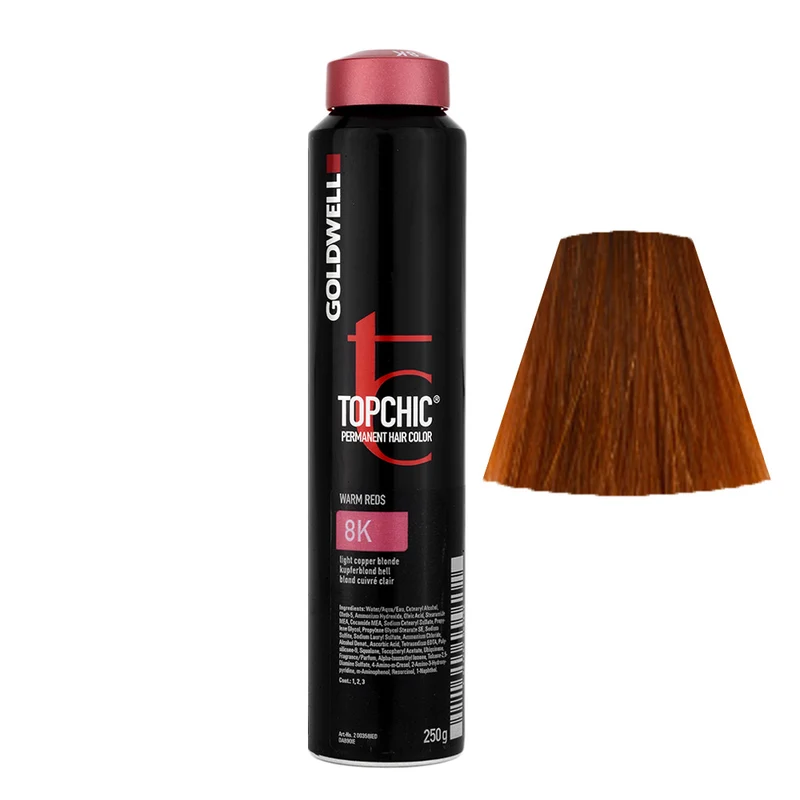 Goldwell Topchic Can W8K Light Copper Blonde 250gr - colore permanente in bombola