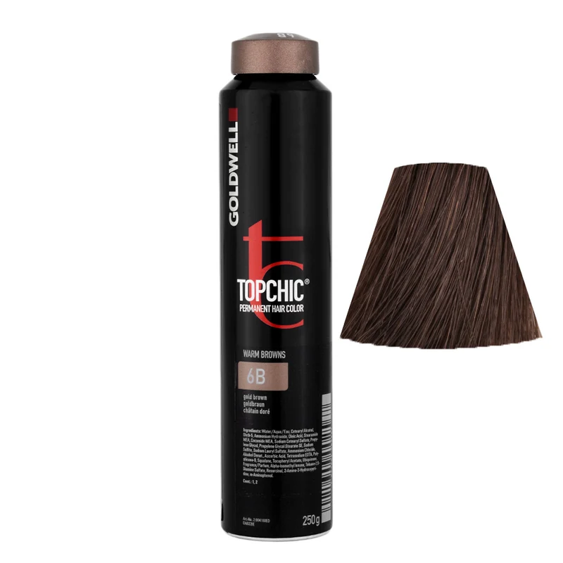 Goldwell Topchic Can W6B Golden Brown 250gr - colore permanente in bombola