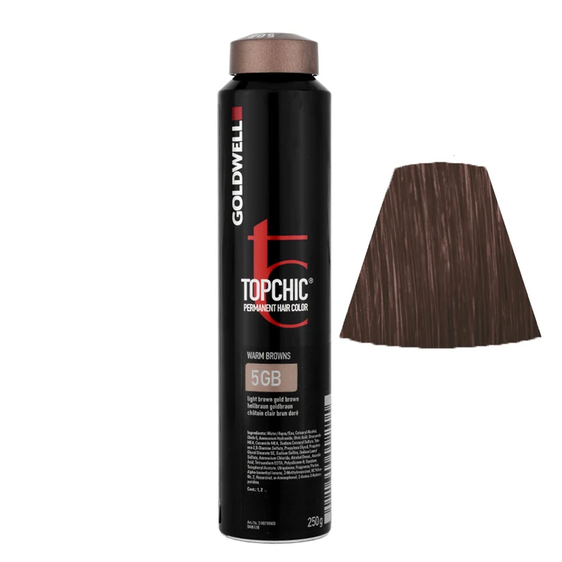 Goldwell Topchic Can 5GB Light Brown Golden Brown 250gr - colore permanente in bombola