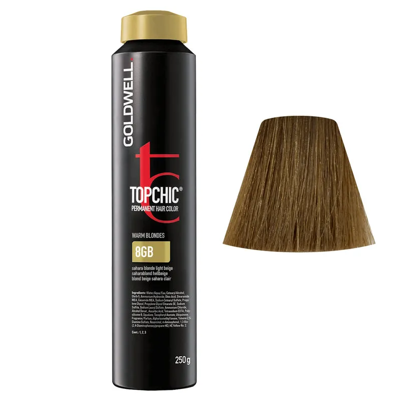 Goldwell Topchic Can W8GB Sahara Blonde Light Beige 250gr - colore permanente in bombola