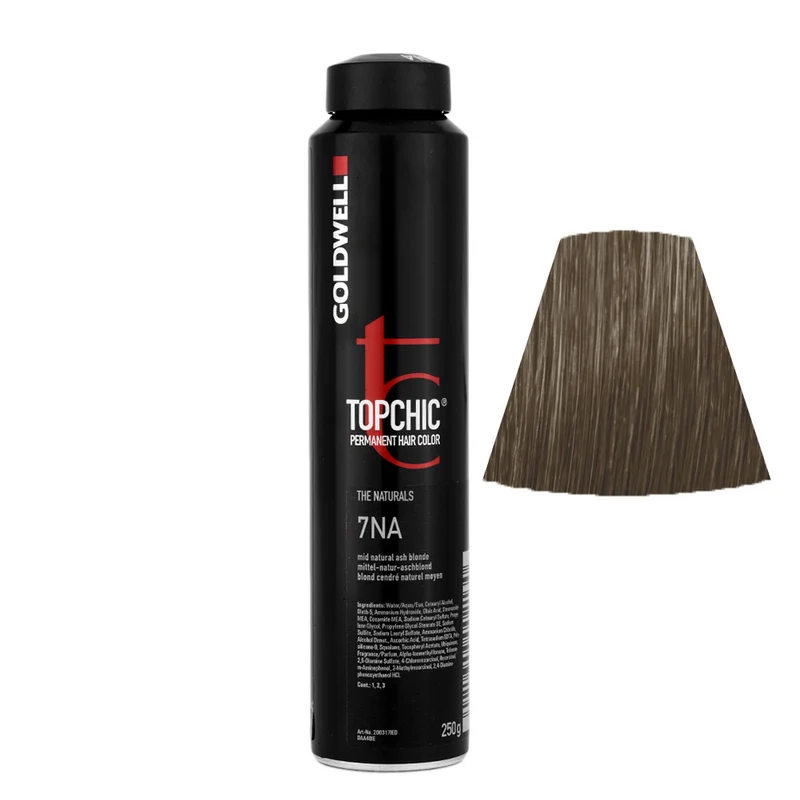 Goldwell Topchic Can 7NA Medium-Natural-Ashblonde 250gr - colore permanente in bombola
