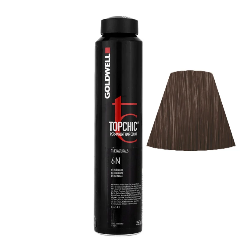 Goldwell Topchic Can 6N Darkblond 250gr - colore permanente in bombola