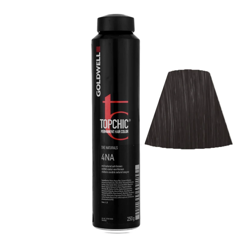 Goldwell Topchic Can 4NA Medium Natural Ash Brown 250gr- colore permanente in bombola