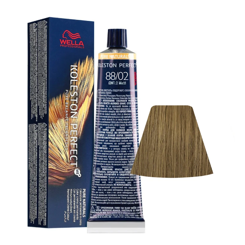 Wella Koleston Perfect Me+ Pure Naturals 88/02 Biondo Chiaro Intenso Naturale Matt 60ml - colorazione permanente