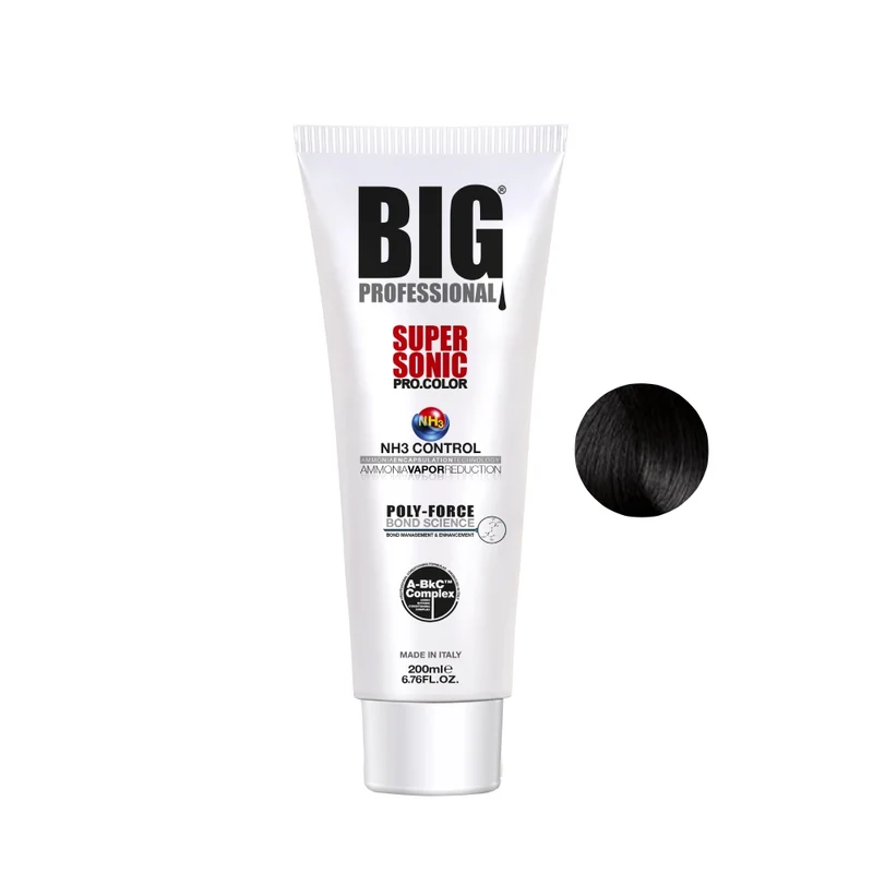 Big Pro Supersonic Pro Color 3 Castano Scuro 200ml- tinta permanente maxi size
