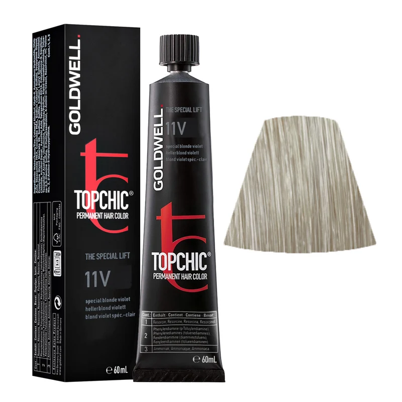 Goldwell Topchic Tube 11V Light Blonde-Violet 60ml - colore permanente in tubo