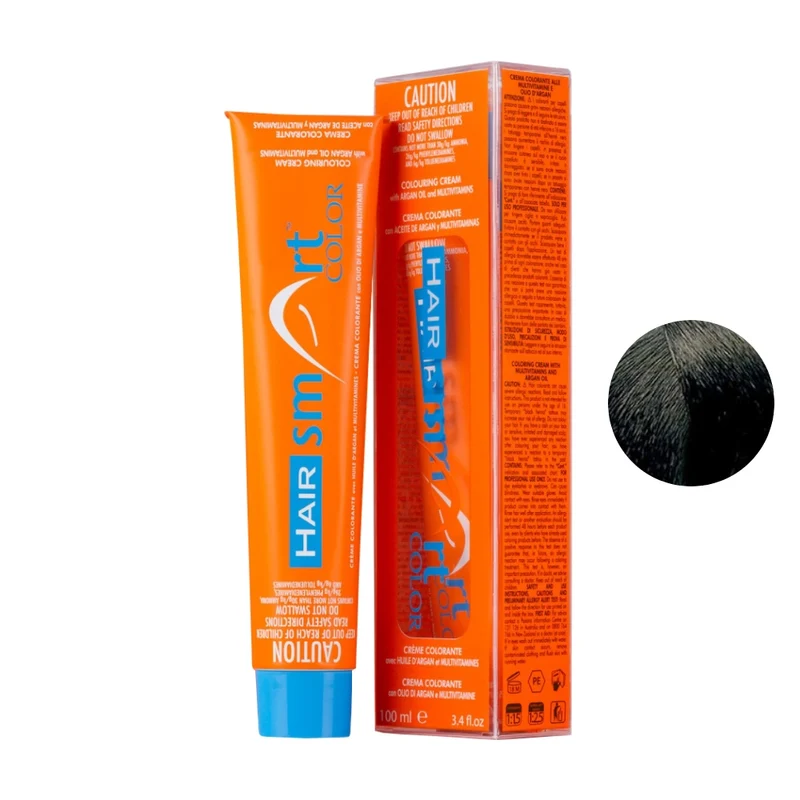 Hair Smart Color Crema Colorante 1 Nero 100ml - tinta pronta all'uso
