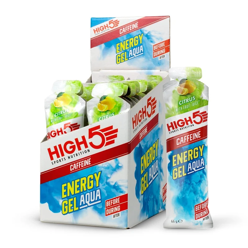 Gel Energetico HIGH5 ENERGY GEL Aqua Caffeine (66 g) Limone