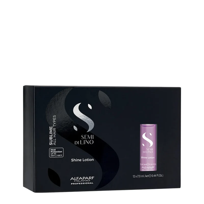 Alfaparf Milano Semi Di Lino Sublime Shine Lotion 12x13ml - trattamento illuminante