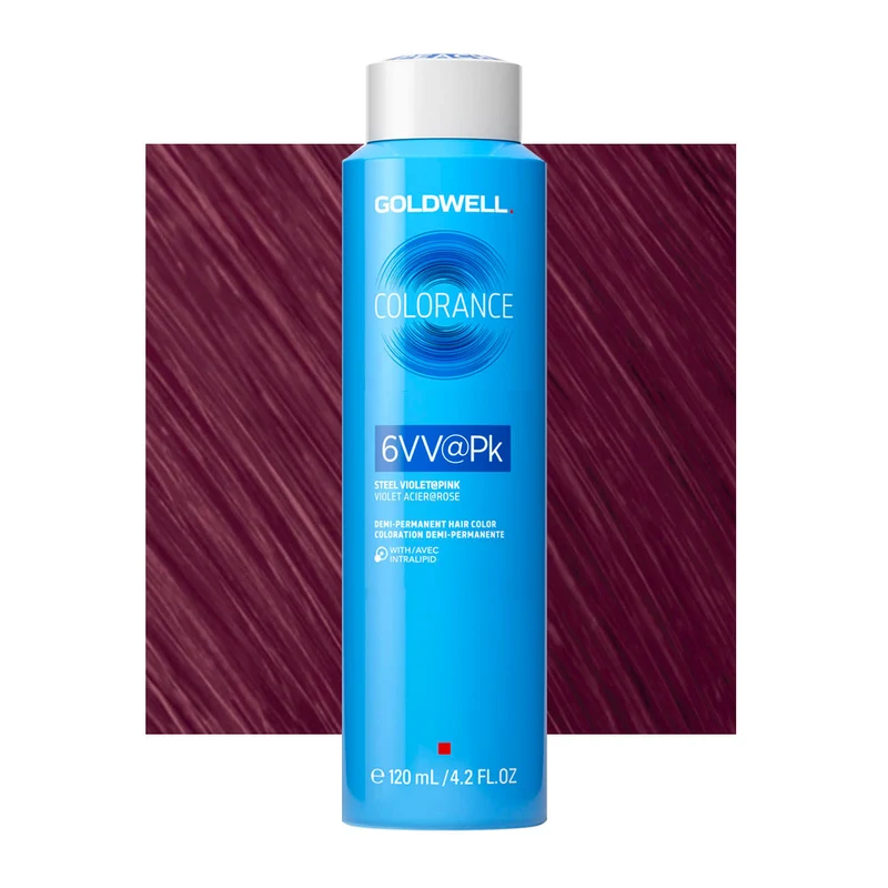 6VV@Pk Viola Acciaio Illuminato Rosa Goldwell Colorance Cool Reds Can 120ml