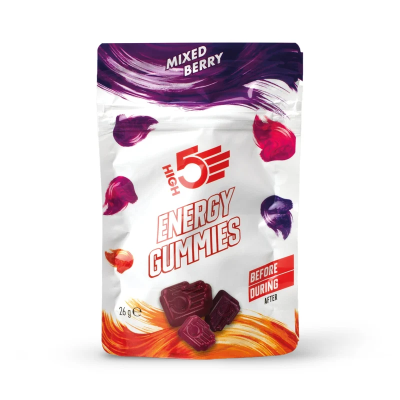 Caramelle Gommose Energetiche HIGH5 ENERGY GUMMIES (26g) Frutti Rossi