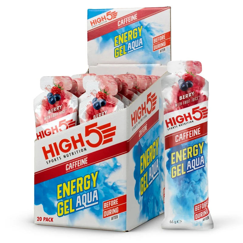 Gel Energetico HIGH5 ENERGY GEL Aqua Caffeine (66g) Frutti Rossi