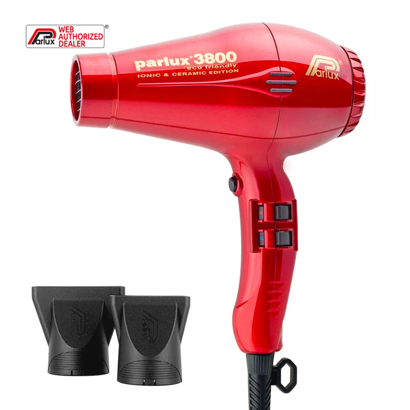 Parlux 3800 EcoFriendly Ionic & Ceramic Rosso - asciugacapelli professionale