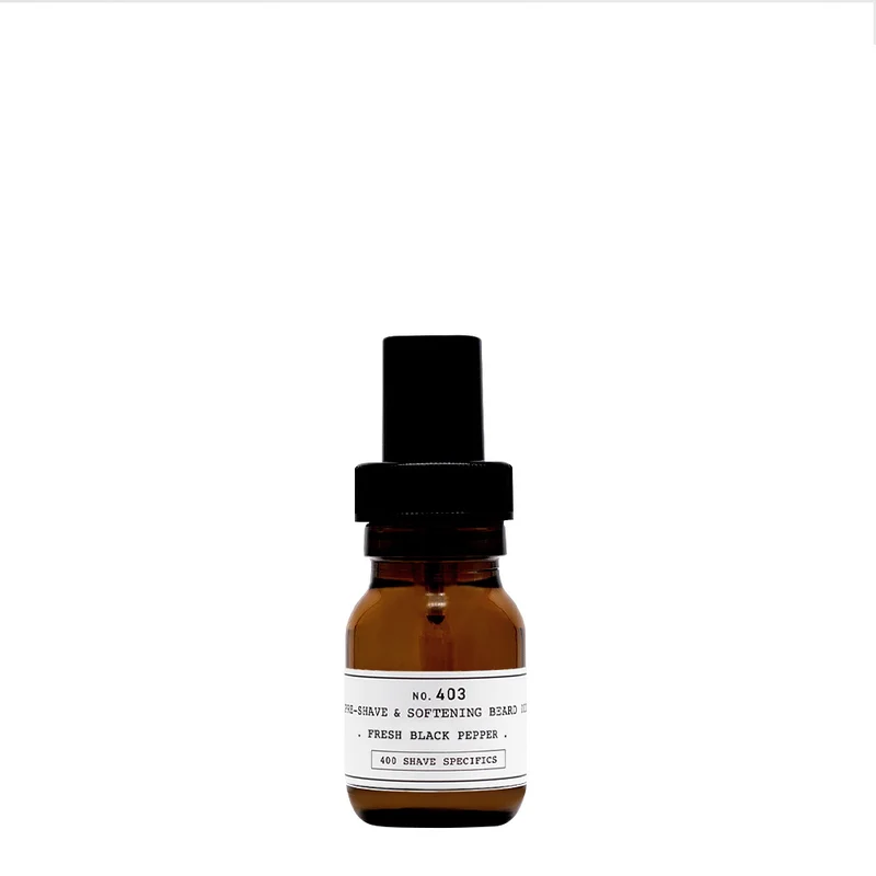 Depot Shave Specifics No.403 Pre Shave & Softening Beard Oil Fresh Black Pepper 30ml - olio pre rasatura