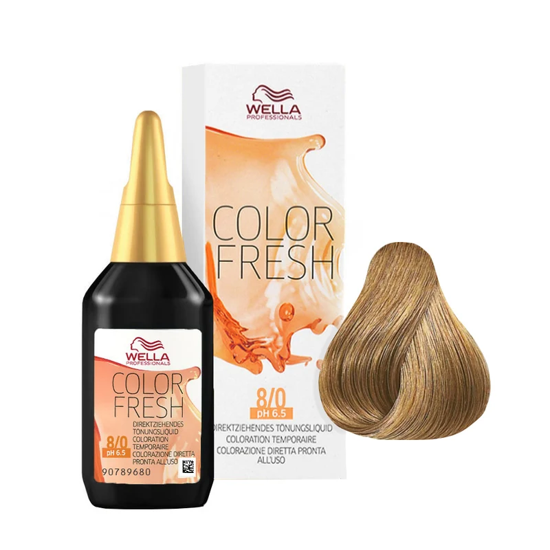 Wella Color Fresh 8/0 Biondo Chiaro 75ml - riflessante diretto senza ammoniaca