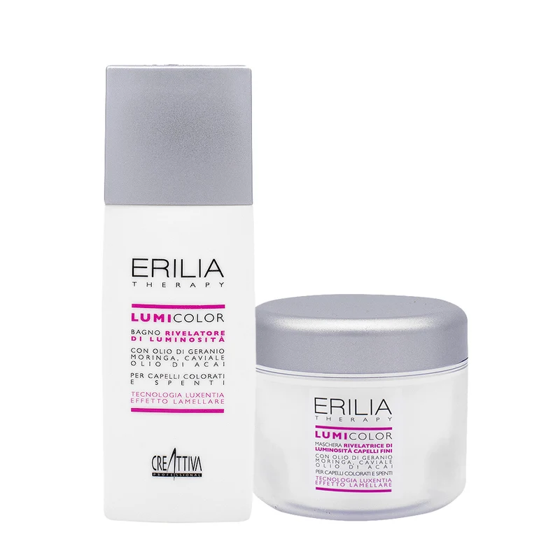 Creattiva Lumicolor Bagno Rivelatore Di Luminosità 250ml Maschera Capelli Fini 200ml
